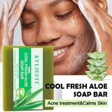 Aloe Brightening Soap Bar 200g – Dark Spot Removal, Acne Control & Oil Balancing for Face and Body thumbnail 3