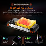 Blackview XPLORE 1 Rugged Smartphone with Walkie Talkie, 20000mAh, 6.78" 120Hz Display, 64MP Camera, MediaTek Dimensity 7050 thumbnail 4