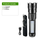 UltraBright™ 1500W Rechargeable LED Flashlight – 6,000M Long Range Tactical Torch (Built-in Power Bank) thumbnail 26