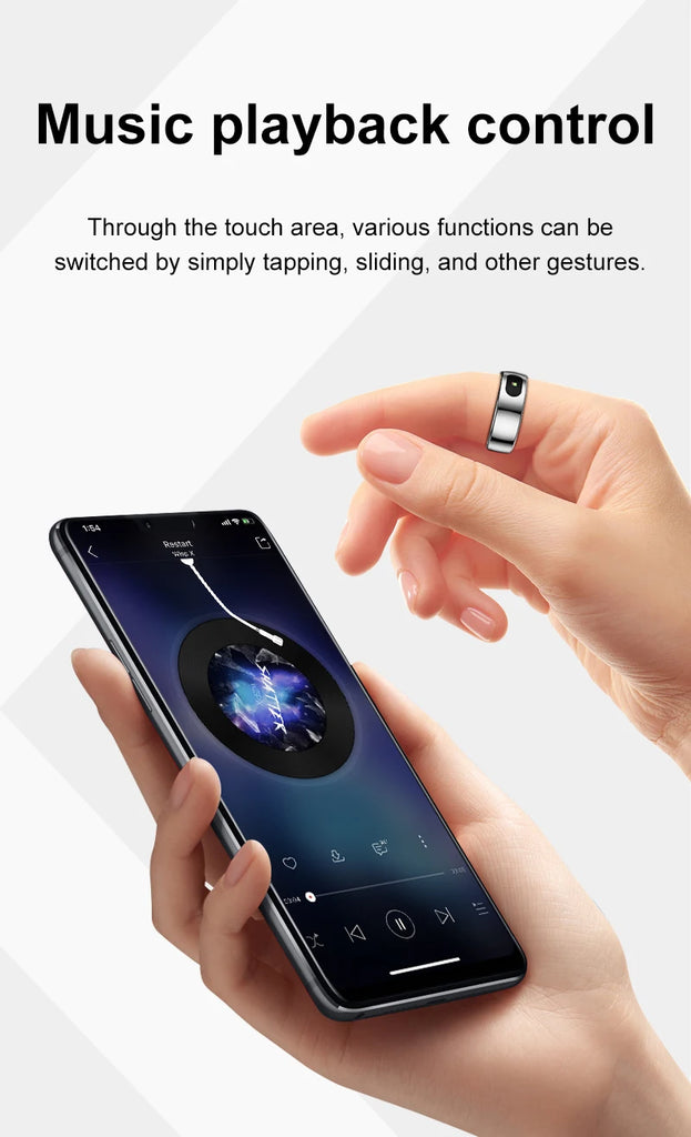 R08 Smart Ring – Touch Control | Health Monitoring | Waterproof Performance