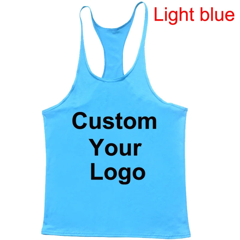 Men’s Gym Workout Bodybuilding Tank Top Y-Back Lightweight Muscle Fit Stringer Vest