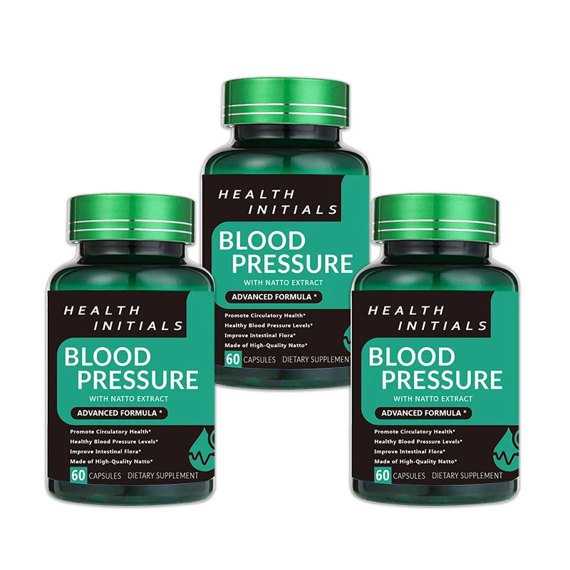 Nattokinase Capsules – Blood Vessel Cleanse, Dissolve Blood Clots, Lower Blood Pressure, Prevent Arteriosclerosis, Improve Vascular Health – 60 Capsules