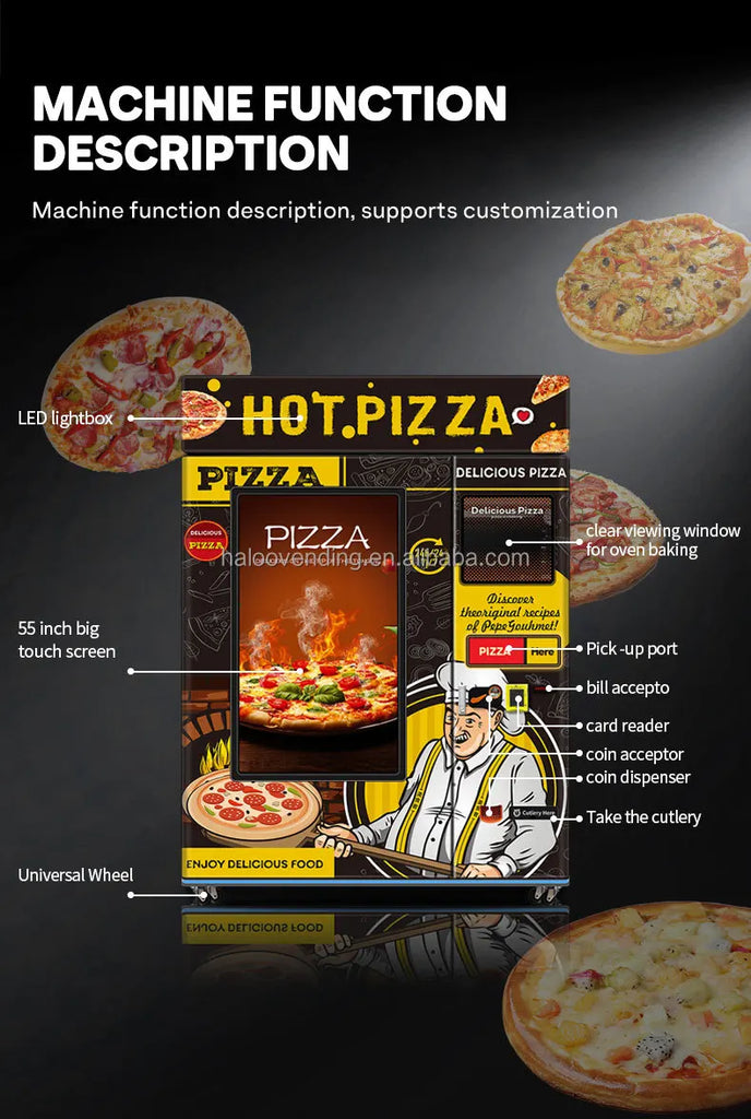 Self-Service Customized Fully Automatic Pizza Vending Machine – Wholesale