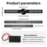 Wireless Smart In-Vehicle Multimedia Remote Controller – 7-Key Steering Wheel Volume & Music Control thumbnail 6