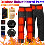 Unisex Heated Pants with 10 Heating Zones | USB Electric Thermal Trousers for Winter Outdoor Sports | Waterproof & Adjustable thumbnail 2