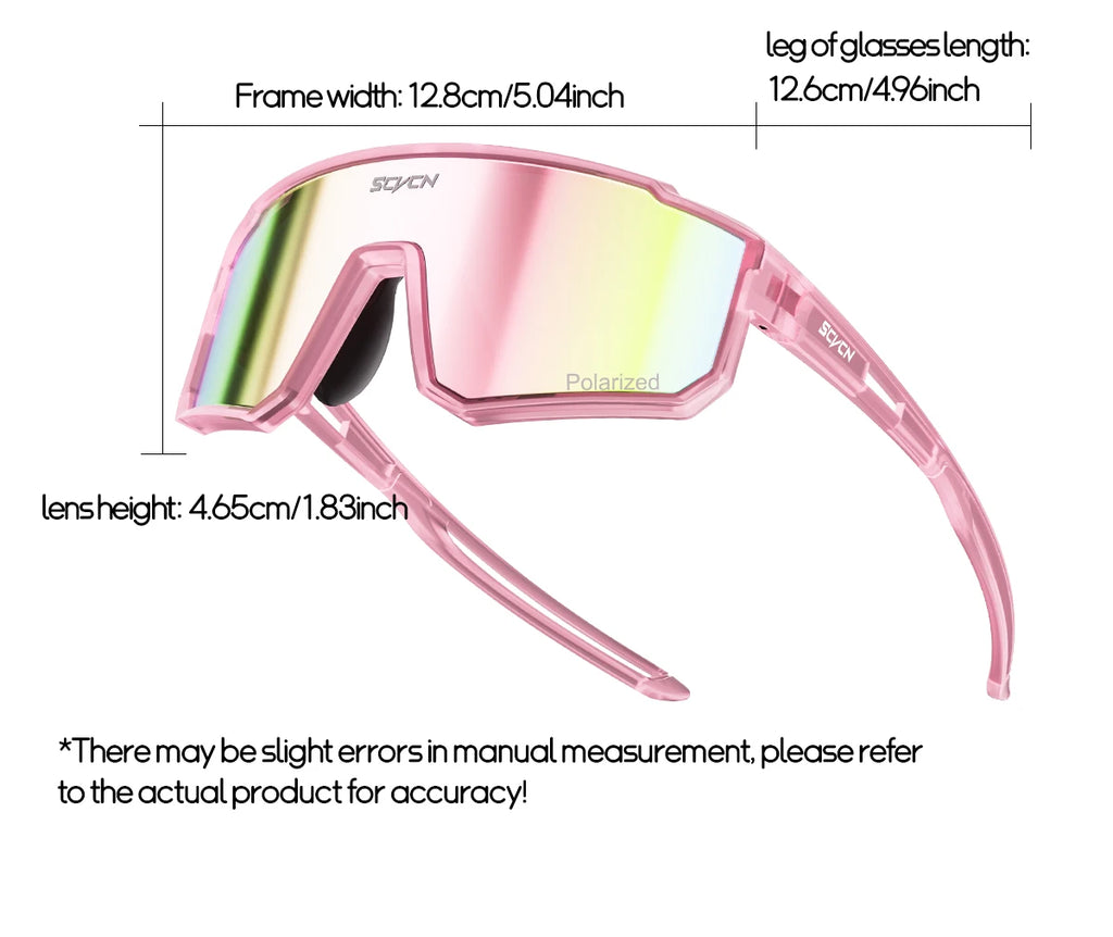 SCVCN Kids Photochromic Cycling Sunglasses UV400 TR90 Lightweight Sports Glasses for Boys and Girls Age 6–14