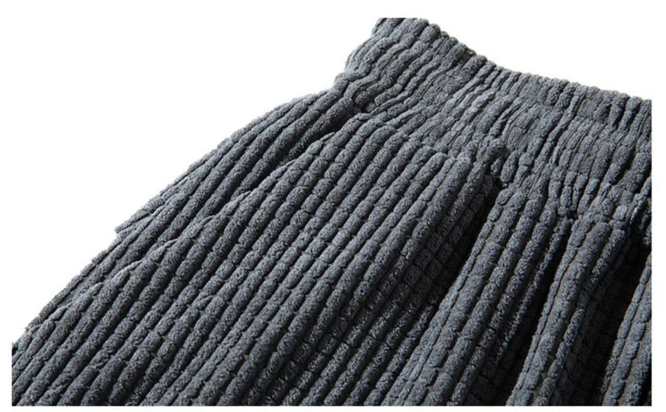 Men’s Corduroy Jogger Pants – Tech Fleece Harem Sweatpants, Casual High Street Trousers