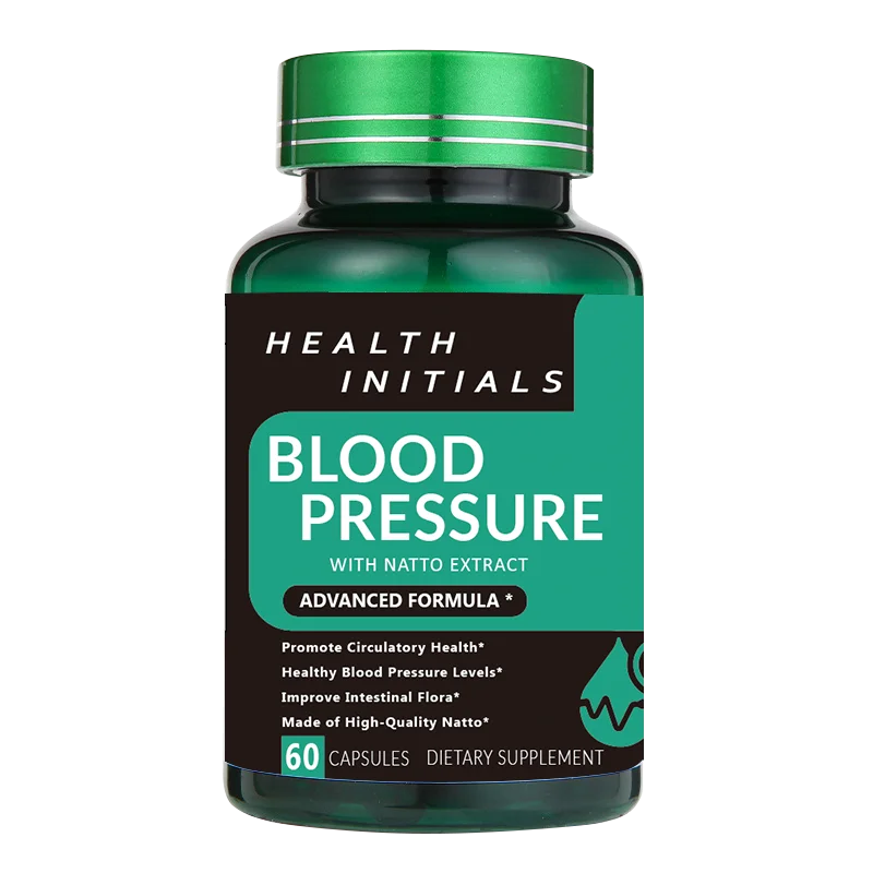Nattokinase Capsules – Blood Vessel Cleanse, Dissolve Blood Clots, Lower Blood Pressure, Prevent Arteriosclerosis, Improve Vascular Health – 60 Capsules