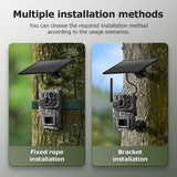 SECTEC 4G 2K 5MP Solar-Powered Trail Camera with Night Vision and PIR Motion Detection thumbnail 6