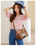 Vintage PU Leather Armpit Shoulder Bag for Women – Geometric Rivet Crossbody Satchel thumbnail 19