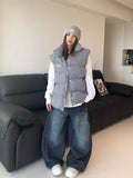 Womens Y2K Loose Baggy Cargo Jeans – High Waist Wide Leg Vintage Style thumbnail 8