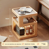 Solid Wood Bedside Table with Storage – Modern Minimalist Bedroom Side Table thumbnail 35