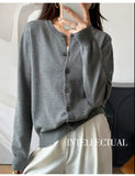 100% Cotton Women’s O-Neck Solid Cardigan – Luxury Designer Pullover thumbnail 27