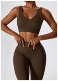 Seamless 2-Piece Women’s Yoga Set – Fitness Leggings & Sports Bra Workout Suit thumbnail 52