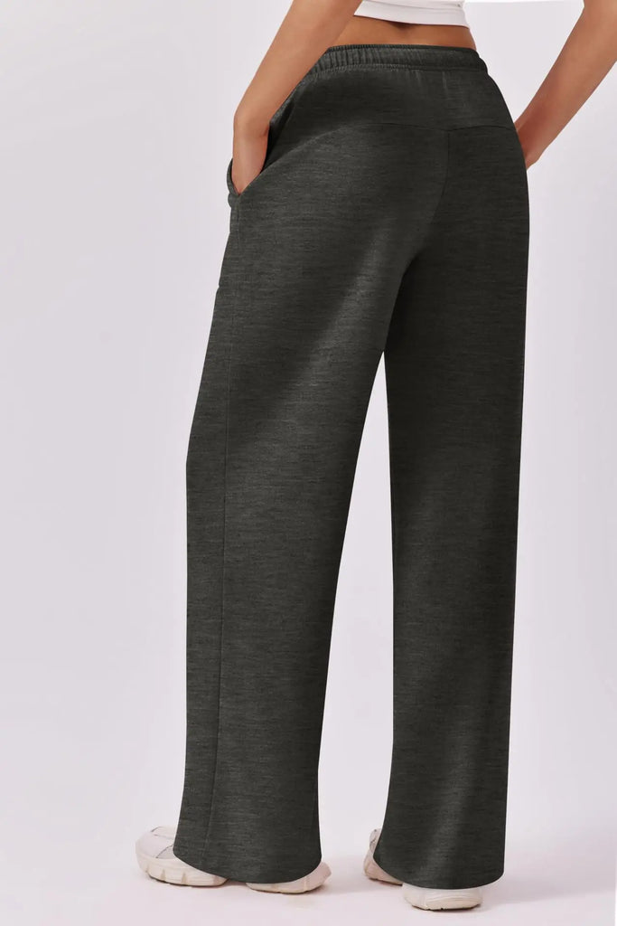 Autumn & Winter Women’s Elastic Waist Wide Leg Casual Pants