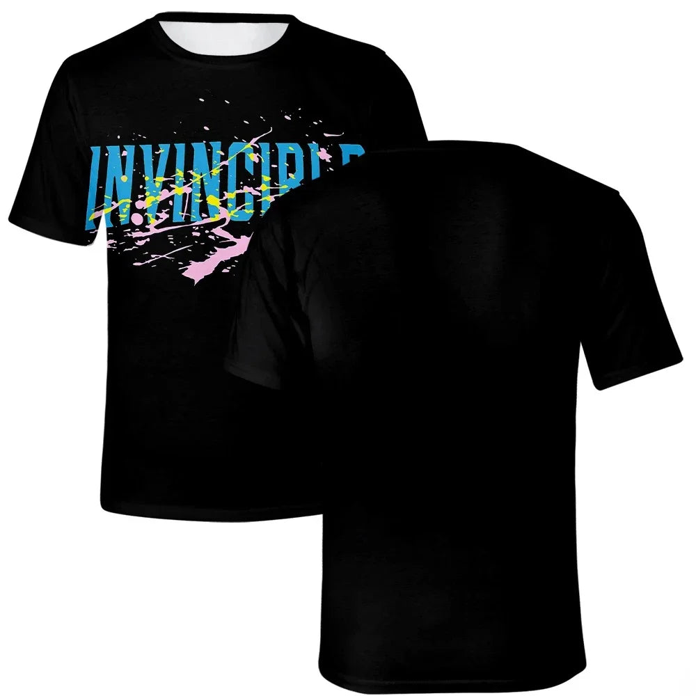 Anime Invincible 3D Printed Oversized Summer T-Shirt – Unisex Casual Tee for Men, Women & Kids