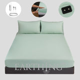 Grounding Earthing Fitted Sheet Cal King 183x213cm Cotton Silver Fibre Sheet with Grounding Cord 400TC thumbnail 12