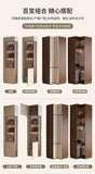 Luxury Nordic Modern Metal Wardrobe with Storage Drawers – Adult Bedroom Closet Furniture thumbnail 27