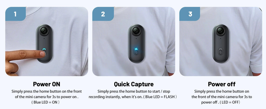 H88 Mini Body Camera 1080P Full HD WiFi Action Cam with Helmet & Handlebar Mount