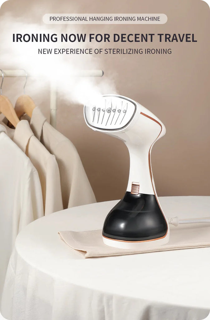 1800W Handheld Garment Steamer with Touch Screen Control and 320ml Water Tank