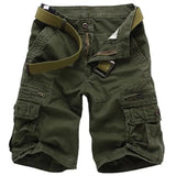 Men’s Vintage Denim Cargo Shorts – Distressed Knee-Length Summer Shorts thumbnail 11