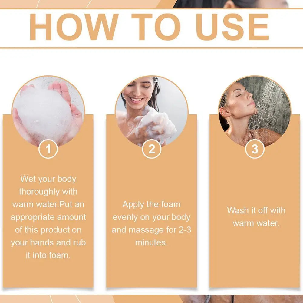 Persimmon Body Wash for Odor Control & Moisturising Cleanse – 120ml Deodorizing Shower Gel
