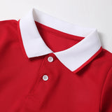 Children's Summer Color Matching Polo Shirt – Casual Short Sleeve Top for Boys & Girls thumbnail 28
