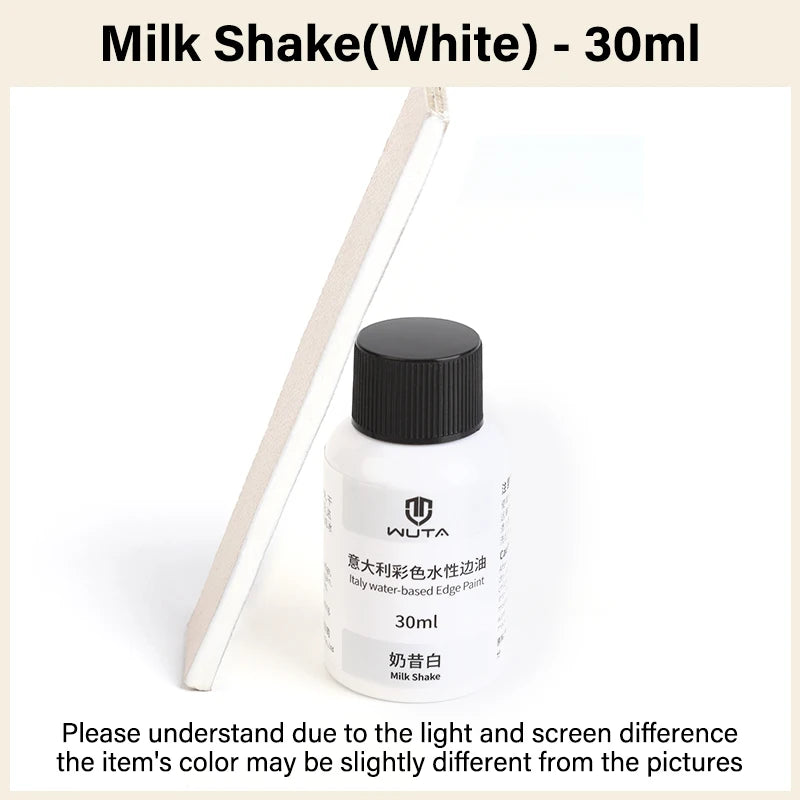 30ml Professional Leather Edge Paint – Italy Imported Water-Based Semi-Gloss Edge Oil, 22 Colors DIY Leather Finish