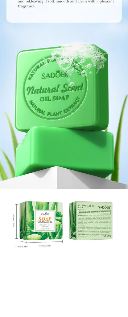 Aloe Vera Essential Oil Soap – Natural Handmade Cleansing & Moisturising Bar 100g