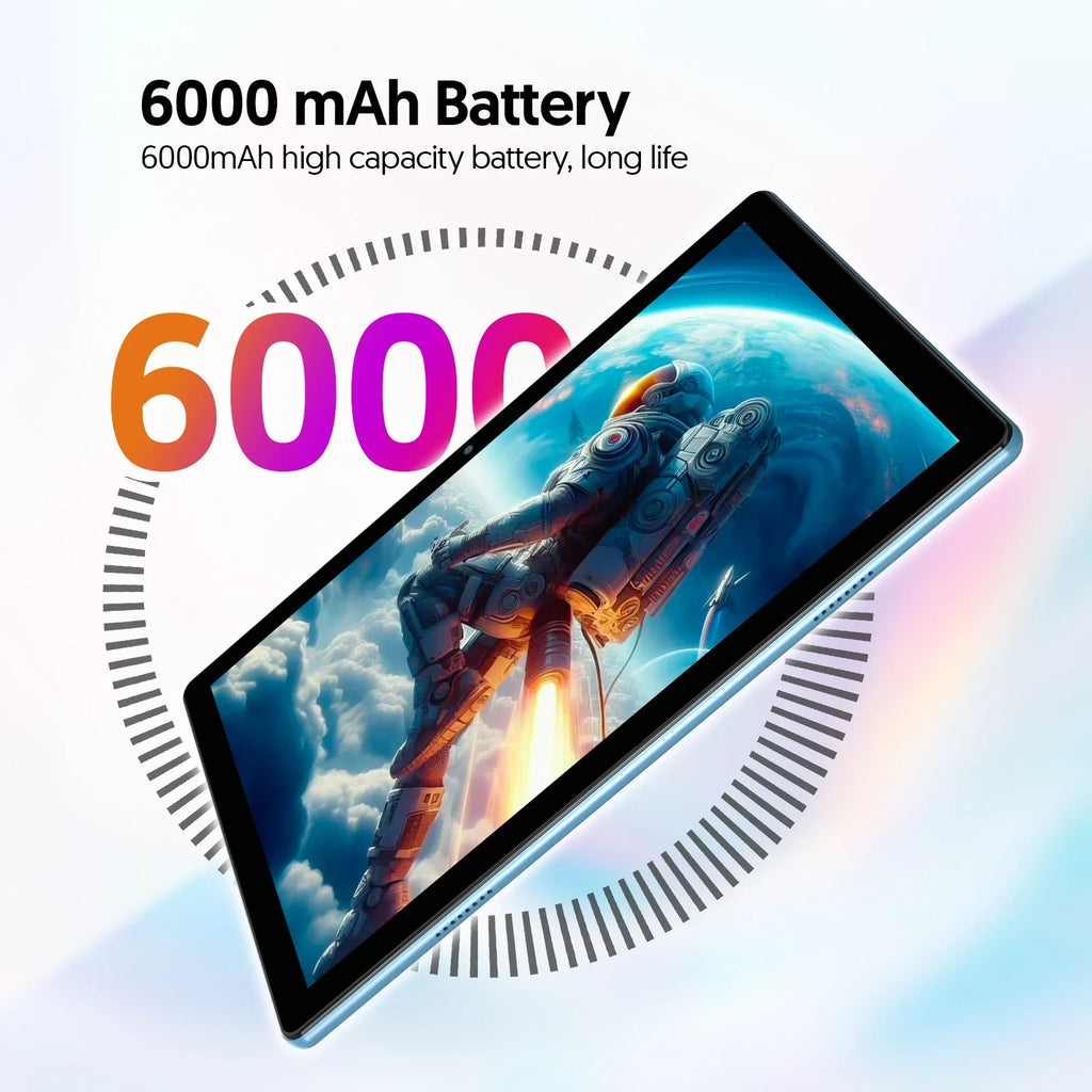 BAKEN 10-Inch Android 15 Tablet – Quad Core Processor, 12GB RAM (3GB+9GB), 64GB Storage, 1280x800 HD Display, Dual Camera, 5G WiFi