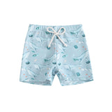 Blotona Boys Swim Trunks – Dinosaur, Plaid & Turtle Print Toddler Board Shorts thumbnail 26