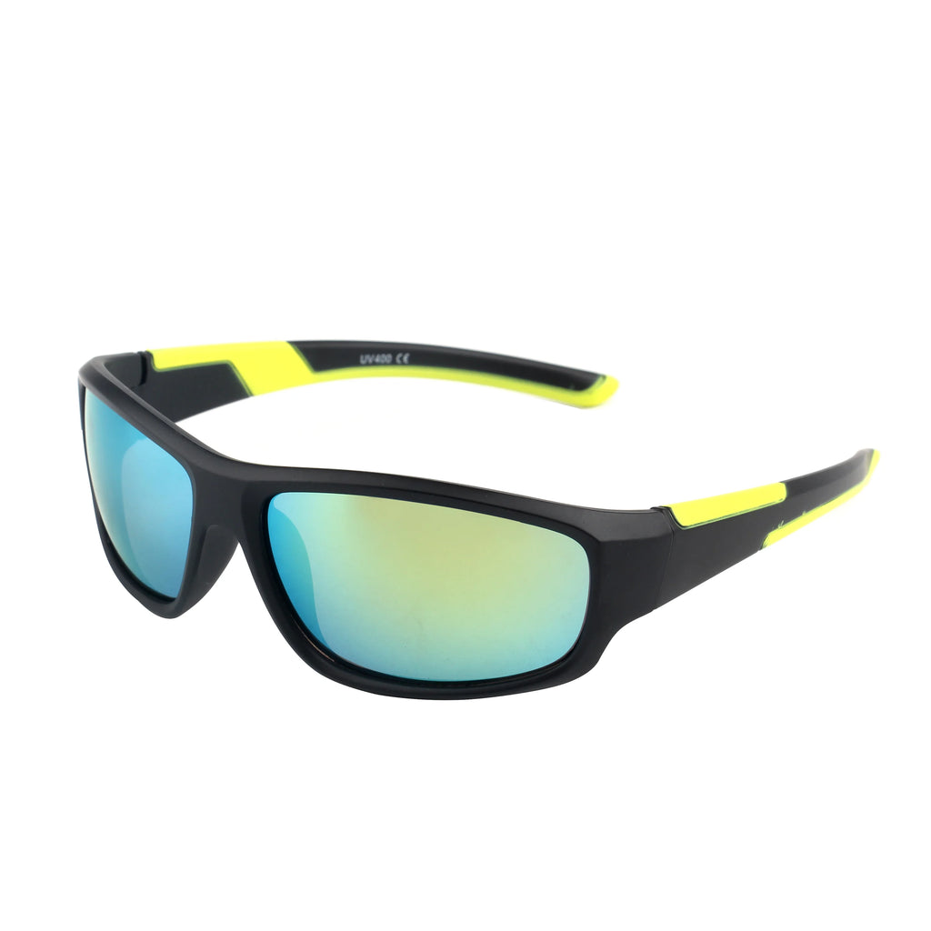 KENBO Kids UV400 Sport Goggles Sunglasses – Outdoor Cycling Mirror Glasses for Boys and Girls with Protective Case