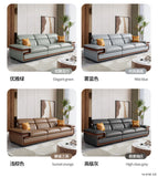 MINGDIBAO Italian Genuine Leather L-Shaped Sofa Set with Adjustable Headrests, Bluetooth Speaker & Wireless Charging thumbnail 38