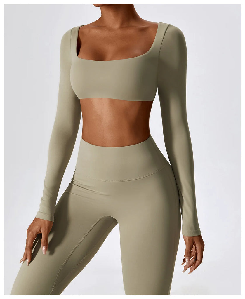 Seamless 2-Piece Women’s Yoga Set – Fitness Leggings & Sports Bra Workout Suit