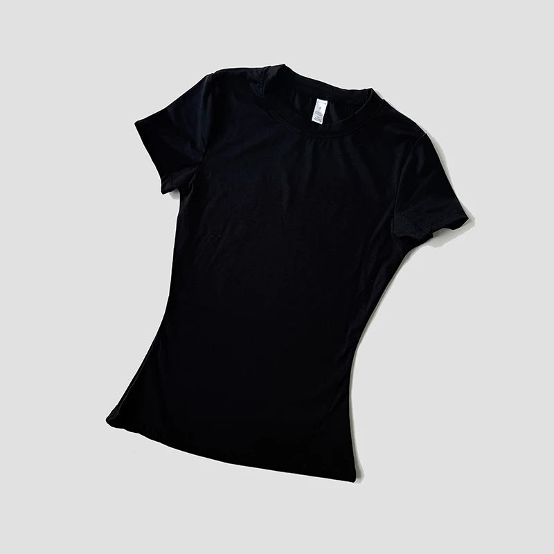 Women Seamless Yoga Top – Short Sleeve Fitness & Activewear Shirt