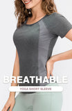 Women’s Breathable Quick-Dry Yoga Top – Short Sleeve Fitness & Workout T-Shirt thumbnail 7