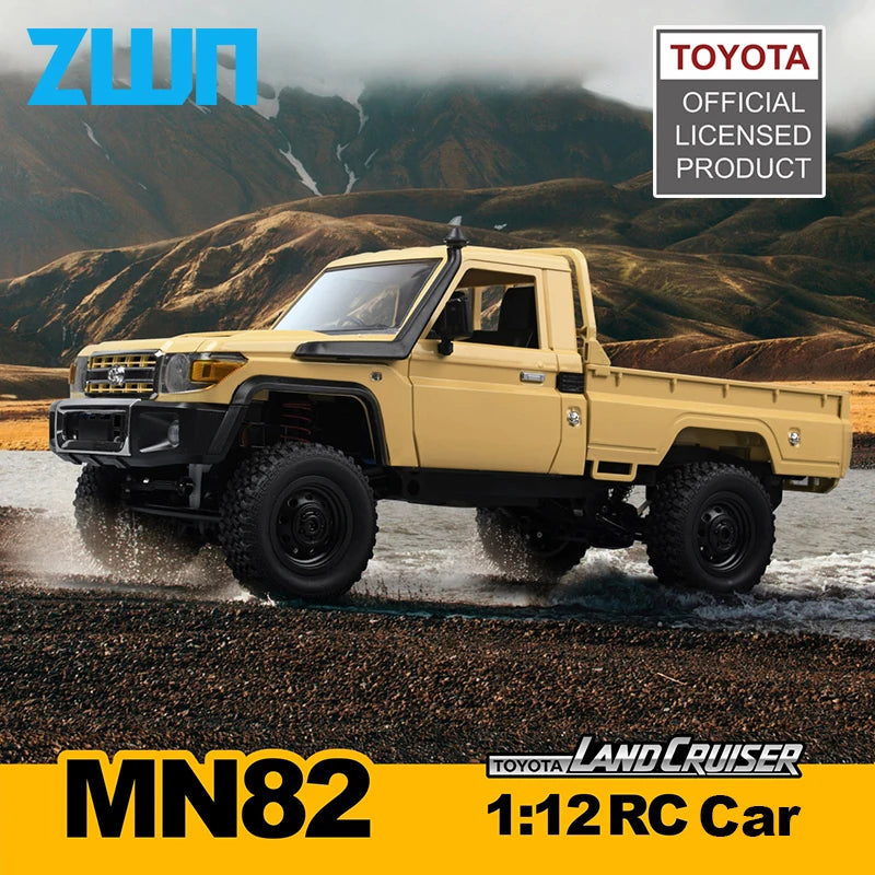 MN82 LC79 1:12 Retro 4WD RC Pickup Truck with LED Lights – Professional Remote Control Off-Road Model