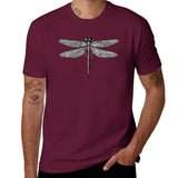 Men’s Dragonfly Print T-Shirt – Quick-Dry Cotton Casual Tee thumbnail 22
