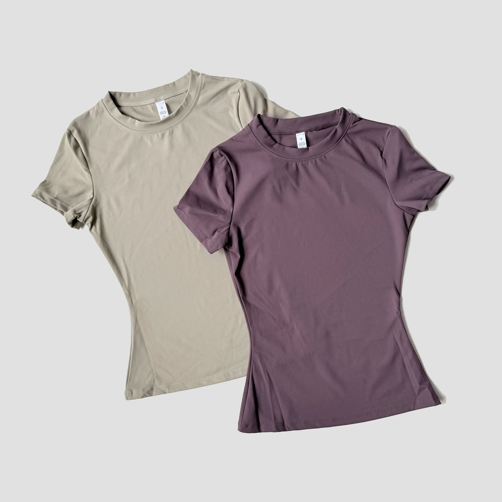 Women Seamless Yoga Top – Short Sleeve Fitness & Activewear Shirt