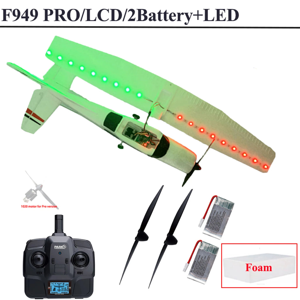 WLtoys F949 LCD RC Airplane Cessna 182 3D/6G 3CH Fixed Wing with Gyroscope Night Flight Ready