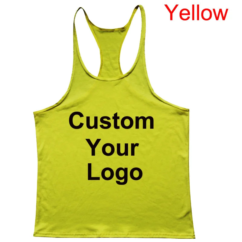 Men’s Gym Workout Bodybuilding Tank Top Y-Back Lightweight Muscle Fit Stringer Vest