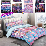 3pcs K-Pop Bedding Set Demon Hunters Colorful Print Polyester Duvet Cover with Pillowcases thumbnail 3