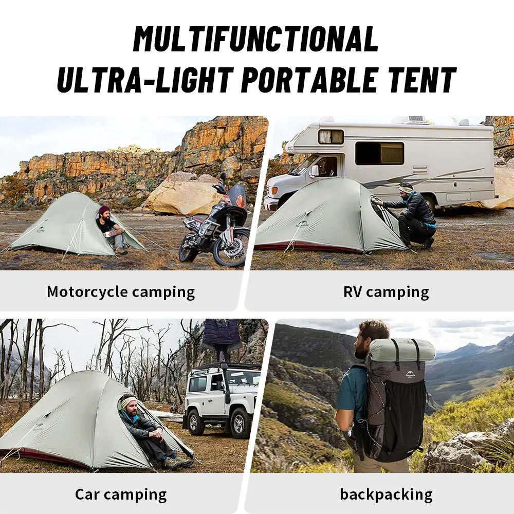 Naturehike Upgraded Cloud Up 3-Person Tent – Ultralight, Waterproof & Built for Every Adventure