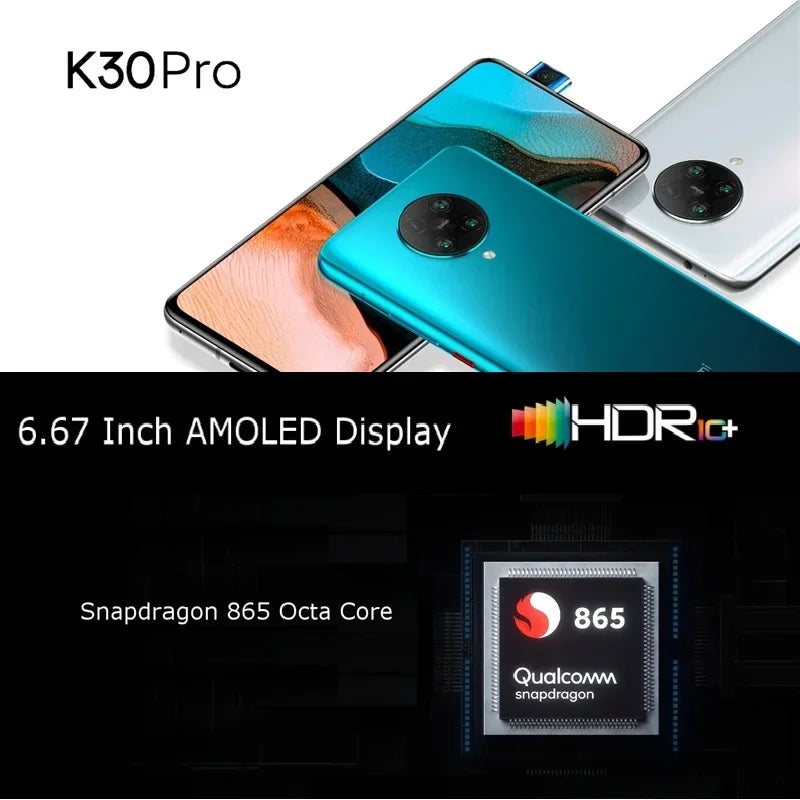 Xiaomi Redmi K30 Pro 5G Smartphone 6.67" Snapdragon 865 Global ROM