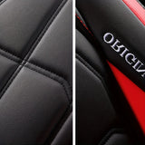 Full Leather Car Seat Cushion – All Season Universal Driver & Passenger Seat Cover Pad | 1pc or 2pcs thumbnail 4