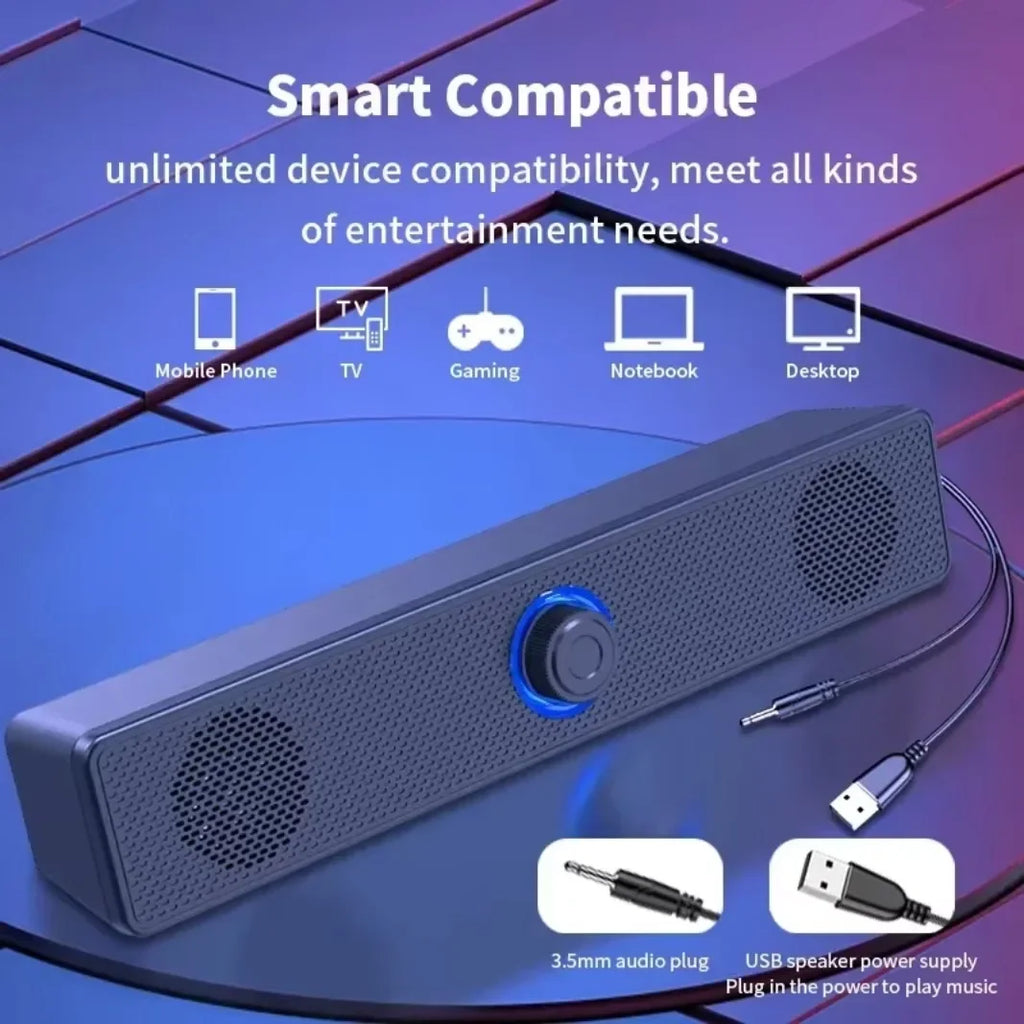K2852 Series Home Theater Sound System Bluetooth 3D Surround Soundbar PC Speaker for TV with Subwoofer Stereo Music Box