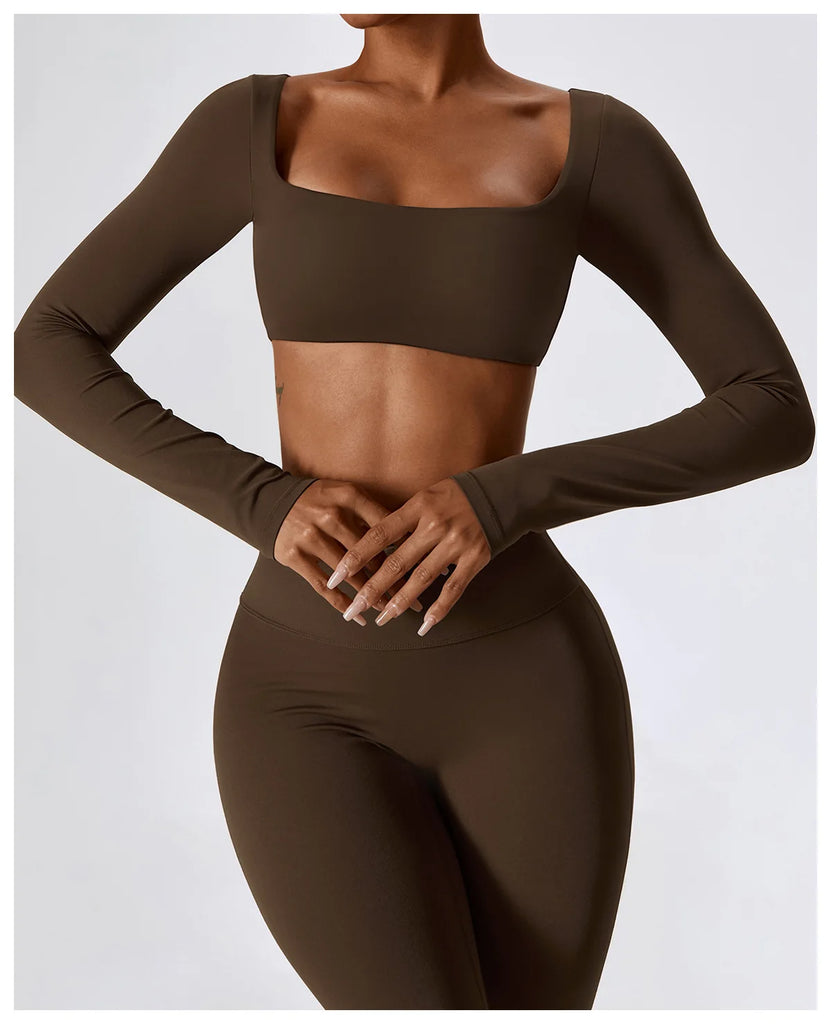 Seamless 2-Piece Women’s Yoga Set – Fitness Leggings & Sports Bra Workout Suit