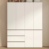 Luxury Nordic Modern Metal Wardrobe with Storage Drawers – Adult Bedroom Closet Furniture thumbnail 3