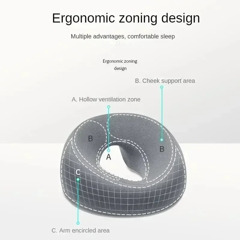 Breathable Memory Foam Face Rest Pillow for Beauty Salon Massage and Ergonomic Support