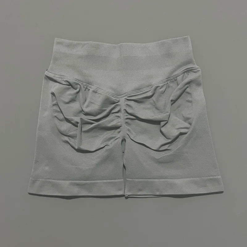 Women High Waist Fitness Shorts – Yoga, Gym, Running Sportswear